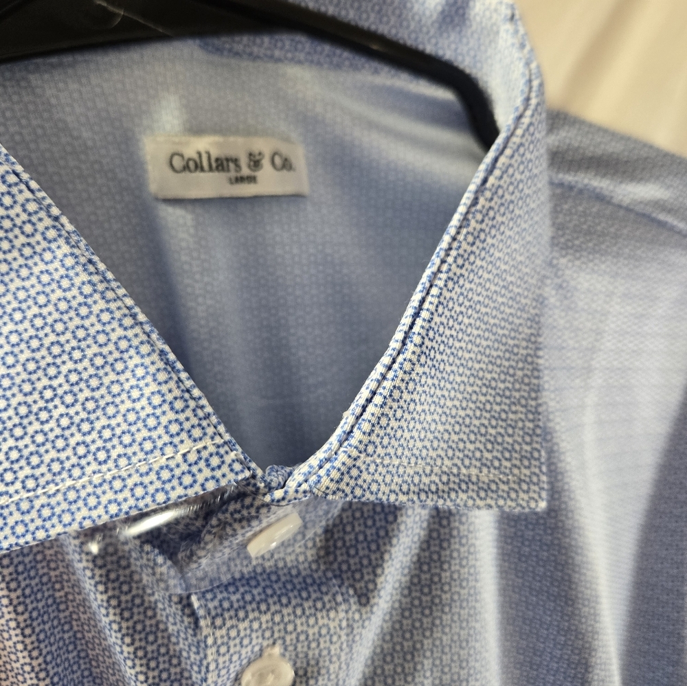 Lot of 3 Collars and Co Men's Size Large Polo Dress Shirts New with Tags & NWOT. - Picture 4 of 6